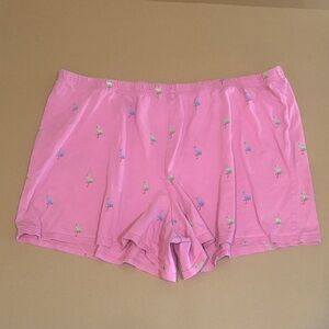Pink flamingo shorts 100% Cotton
